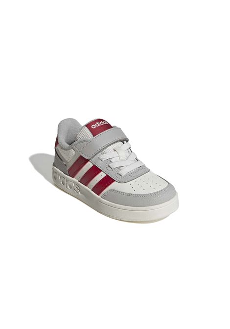 Scarpe Adidas Breakbase Bianco Grigio Rosso Bambini ADIDAS CORE | Sneakers | KJ9594-